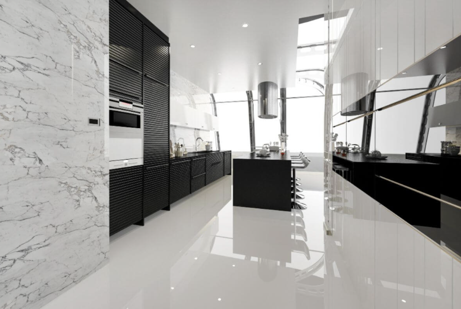Contemporary Kitchen Floor